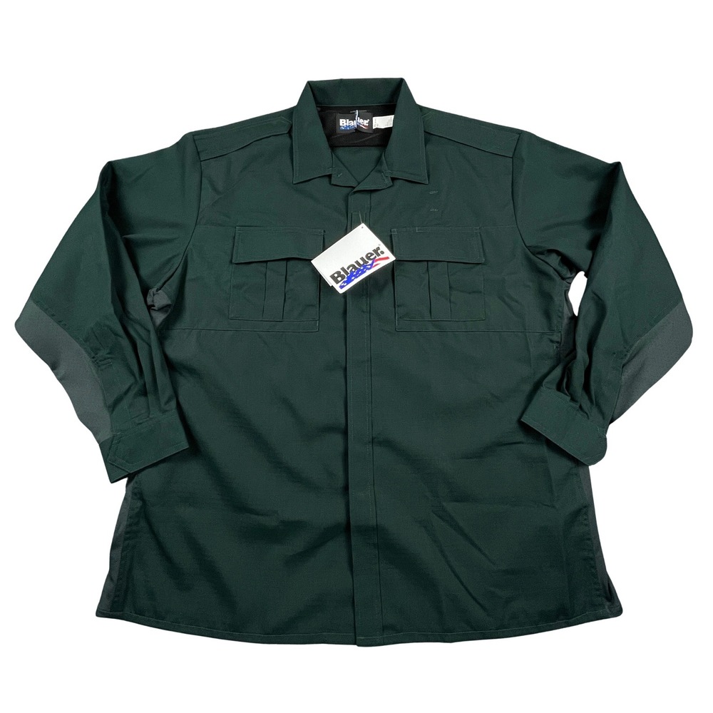 Blauer 8731 Mens 2XL 37 LS BDU Ripstop TenX Tactical Uniform Shirt Spruce Green